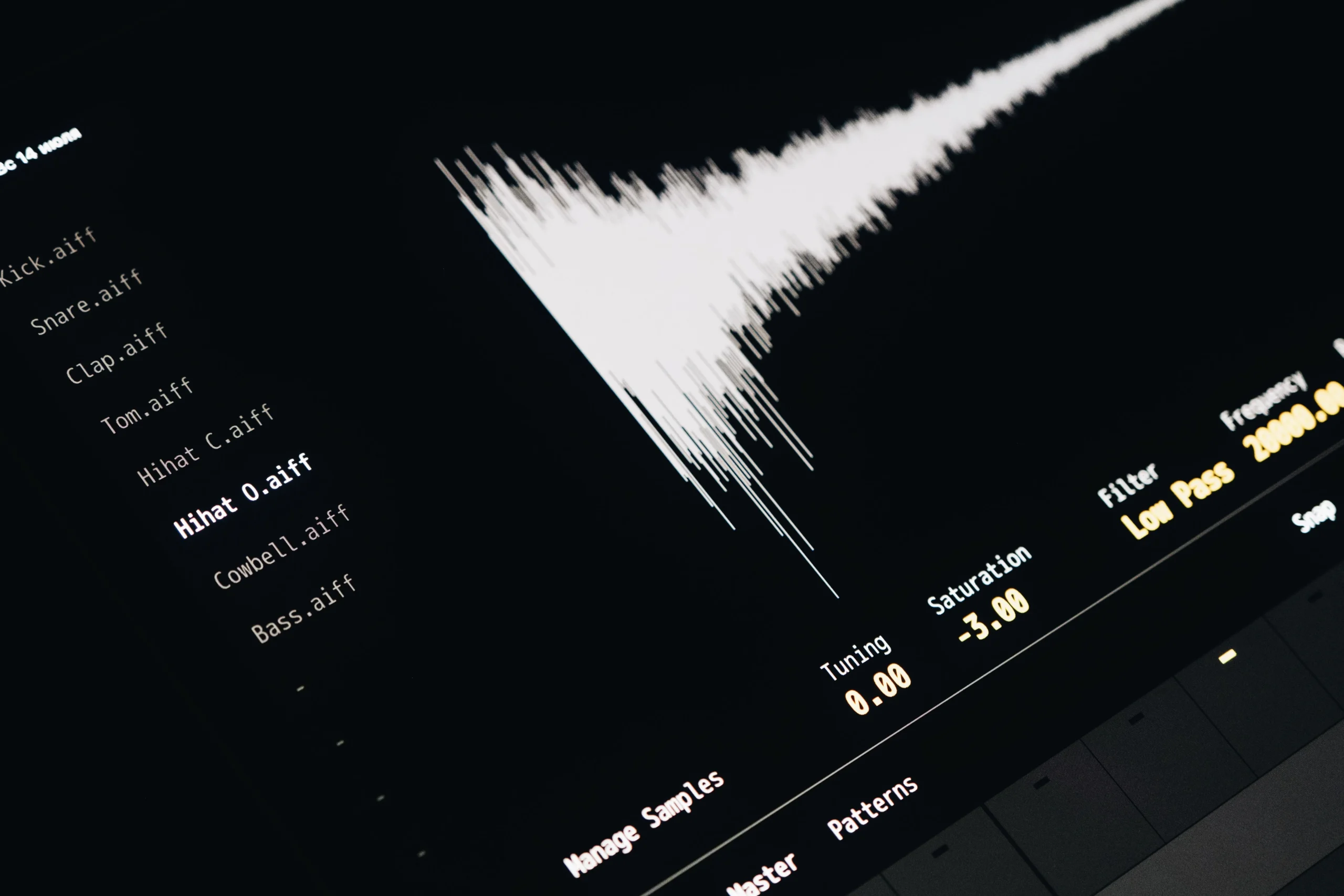 interface for unnamed audio recording software